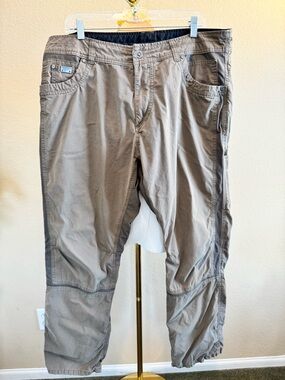 Kuhl Radikl Men's 38x32 Outdoor Performance Pants Brown Hiking Camping Comfort